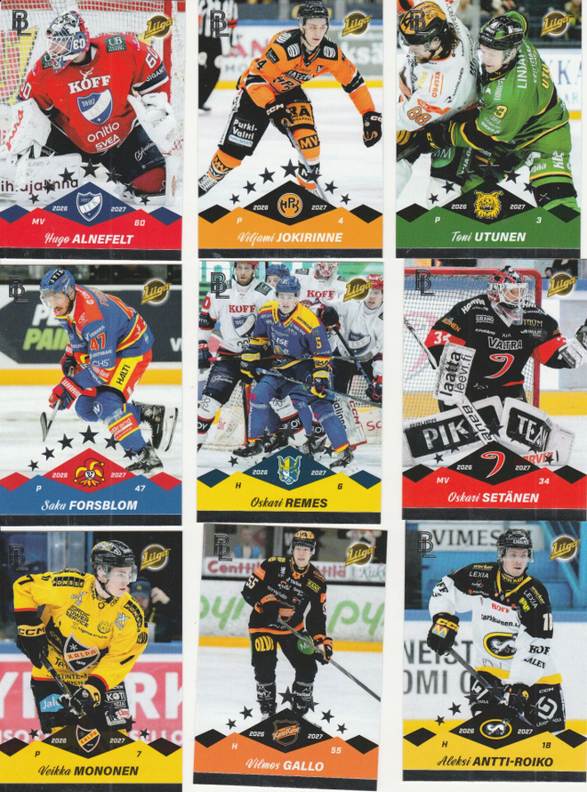 2026/27 Blueline peruskorttien /200 tehdyt 4e kpl