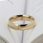 40 .. Women & Men Titanium Steel Duble Crystal .. Sormus - pikkukuva 1