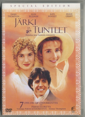 JÄRKI JA TUNTEET – Suomi-DVD 1995/2006 Jane Austen / Ang Lee