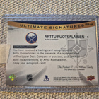 Arttu Ruotsalainen - Ultimate 2021-22 - Rookies auto - pikkukuva 2