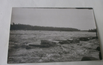 Oulujoki, Otermankoski v. 1921, vanha valokuvapk, ei kulk.