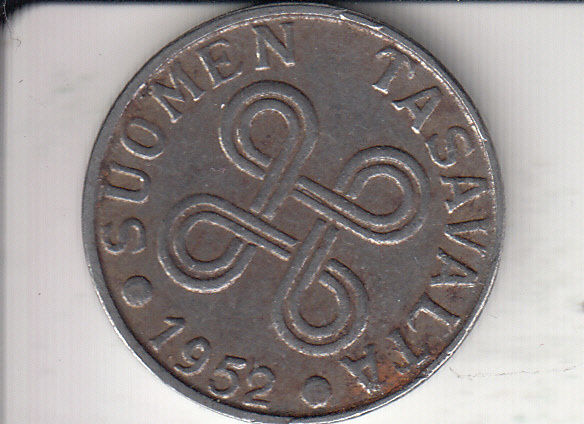 5 mk  1952 rautaa   kl 4