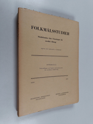 Folkmålsstudier 23/1973