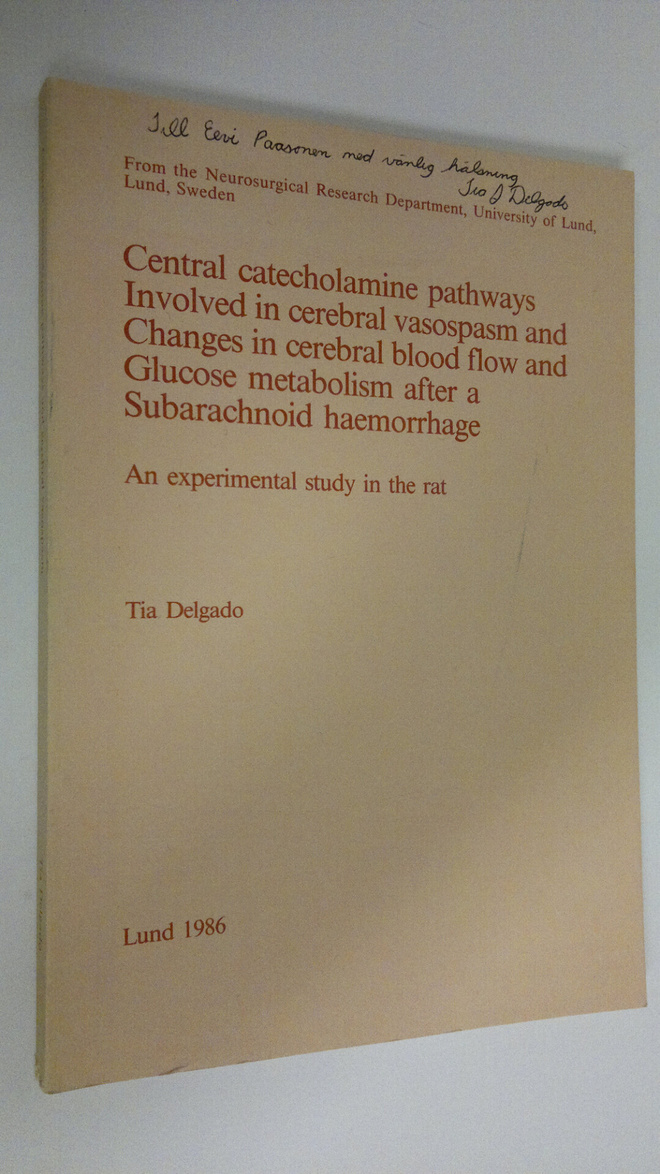 Tia Delgado : Central catecholamine pathways involved in ...