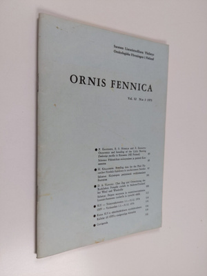 Ornis Fennica Vol. 52 No 3/1975
