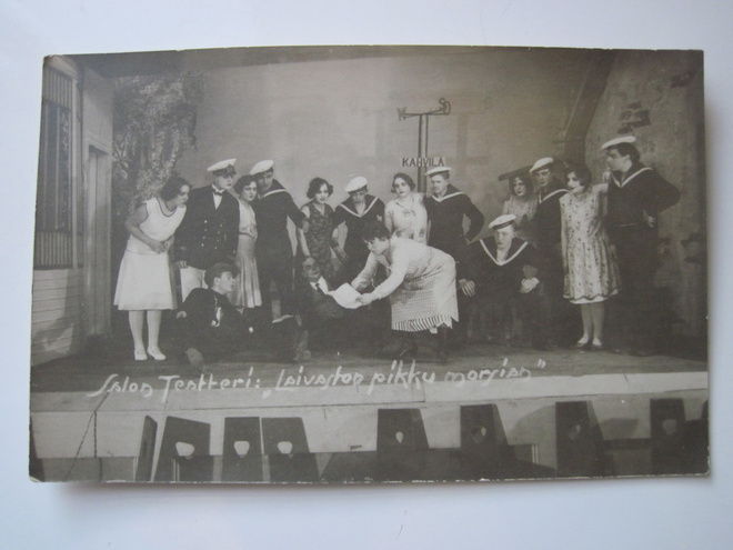 VANHA Valokuva Postikortti Salo Teatteri 1920-luku