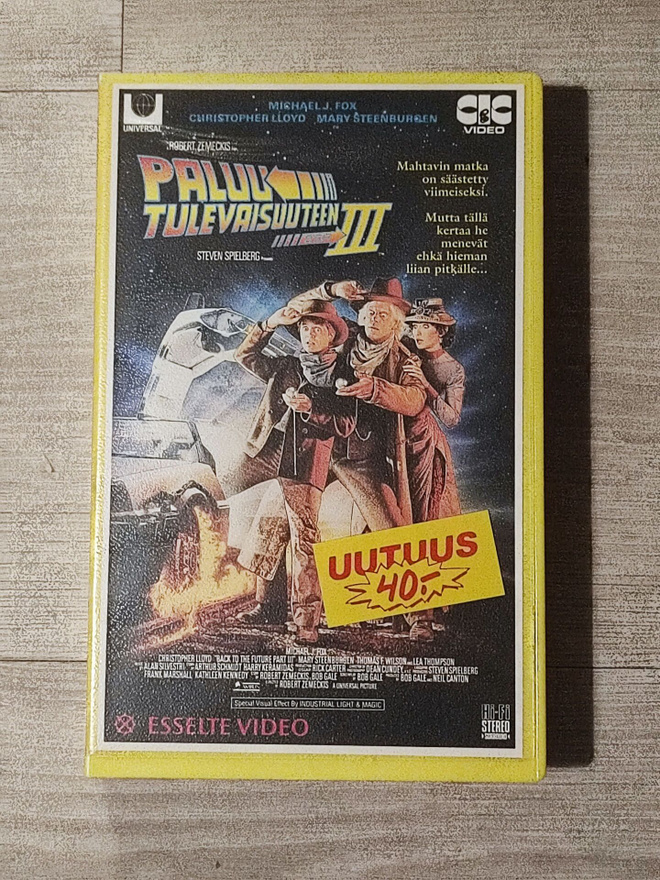 Paluu tulevaisuuteen III 3 VHS KASETTI HUONO