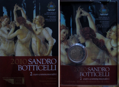 San Marino "Sandro Botticelli" Erikois 2e vuodelta 2010