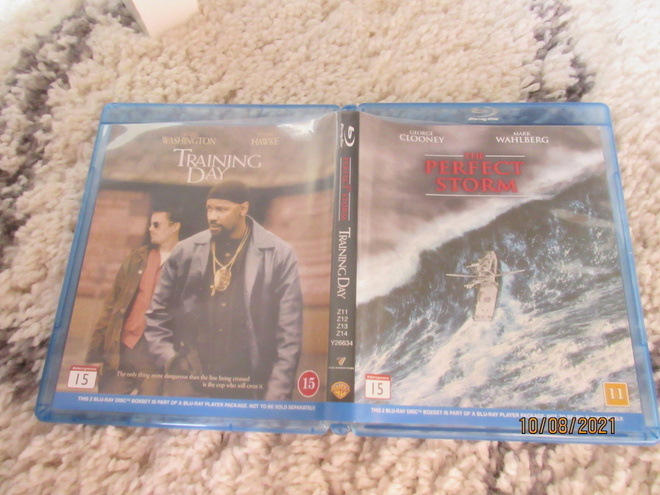 The Perfect  Storm+Training Day bluray
