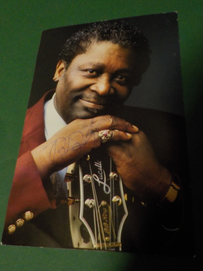 B.B. KING PROMOKORTTI NIMMARILLA