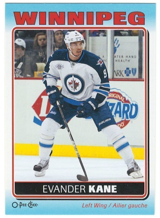 12-13 O-Pee-Chee Stickers #S-100 Evander Kane Tarra