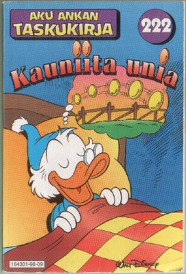 Aku Ankan Taskukirja 222 Kauniita Unia (1p 1998)