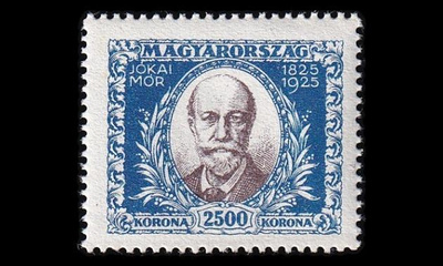 Unkari 400 ** Kirjailija Mór Jókai 2500 Kr (1925)