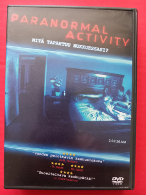 Paranormal activity Suomi dvd