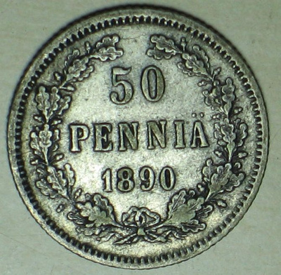 1890 SUOMI 50 PENNIÄ