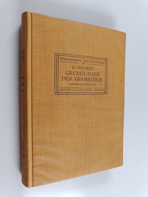 David Hilbert : Grundlagen der Geometrie