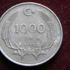 1000 lira 1990 Turkki-Turkey - pikkukuva 1