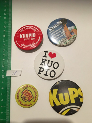 rintamerkki paketti nro 18 : KUOPIO, TAHKO, OIKEA ASEMA
