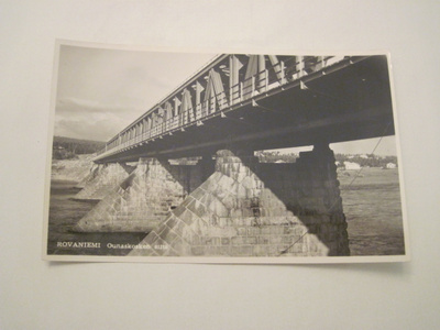 VANHA Postikortti Lappi Rovaniemi 1950-l Alkup.Mallikappale