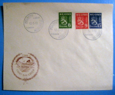 FDC-M 30 1948. 6mk/9mk/15mk (103)