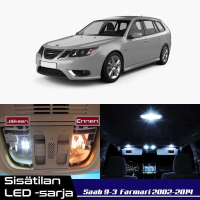 Saab 9-3 Wagon (MK2) Sisätilan LED-sarja 21-osai