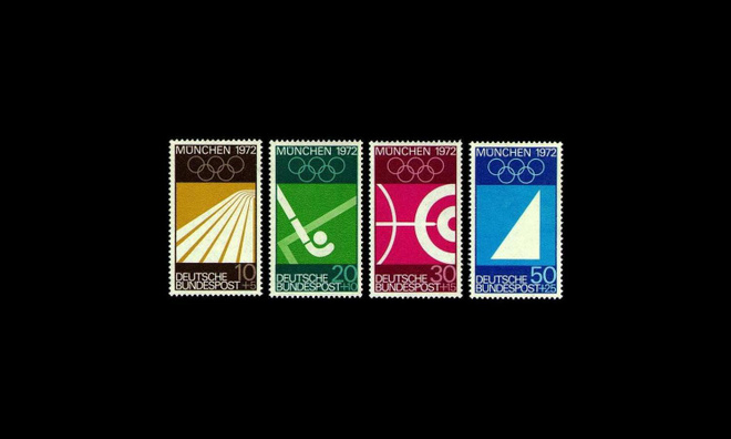 Saksa 587-90 ** Münchenin kesäolympialaiset (1969)