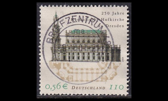 Saksa 2196 o Dresdenin tuomiokirkko 250v (2001)
