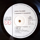 Jukka Tolonen: A Passenger To Paramaribo LP 1977 - pikkukuva 3