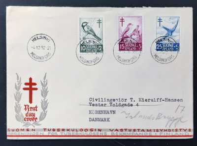 1952 FDC Tuberkuloosi