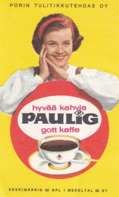 Paulig,  Hyvää kahvia gott kaffe   b501