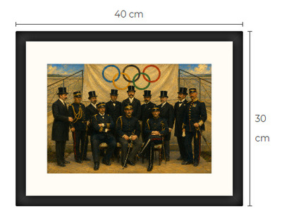 Uusi Olympia art print kehystetty 30 cm x 40 cm