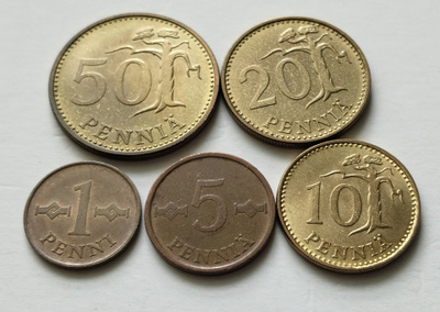 1 p - 50 p, circ, v. 1964