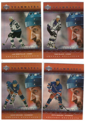 4 x WAYNE GRETZKY Up.D. 99-00 Exlusive Teammates