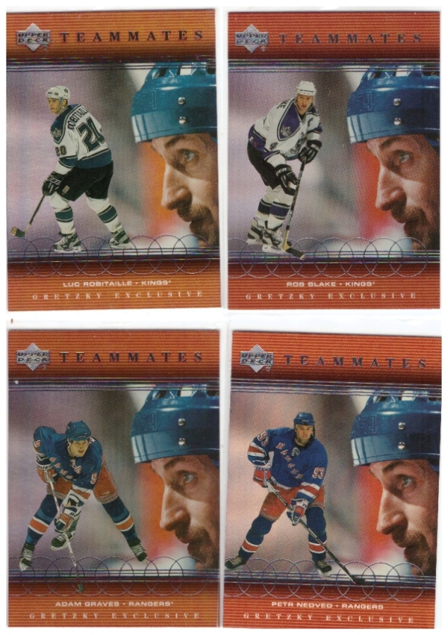 4 x WAYNE GRETZKY Up.D. 99-00 Exlusive Teammates