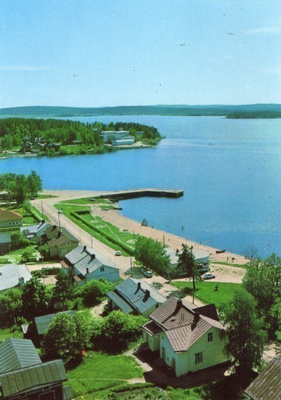 Iisalmi Porovesi ja Uimaranta. Postikortti