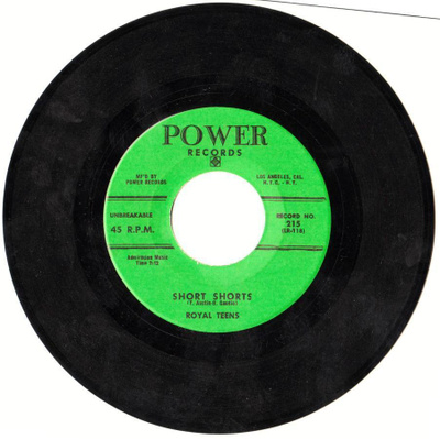 ROYAL TEENS: Short shorts / planet rock 7"