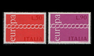 Italia 1335-6 ** Europa (1971)