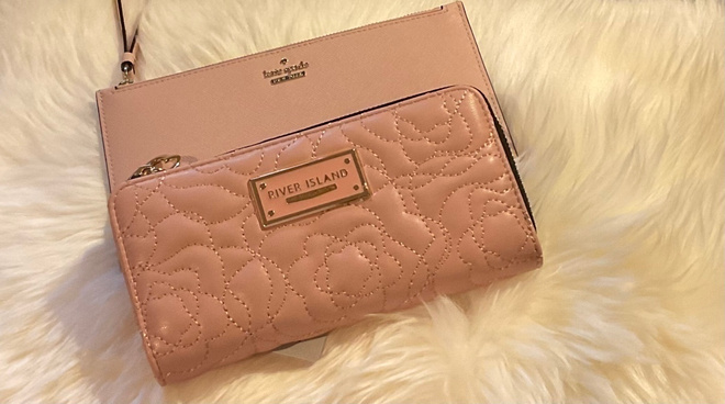 RIVER ISLAND kaunis vaalea roosa lompakko