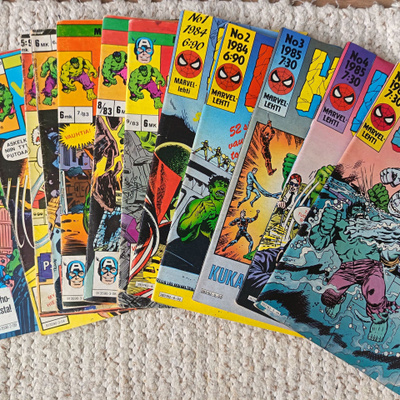 12 kpl Hulk lehtiä 1982 - 1985