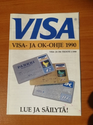 VISA ja OK- korttiohje 1990