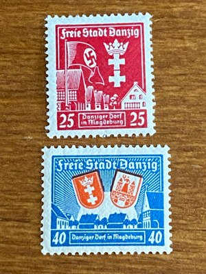 SAKSA DANZIG 1937 DANZIGIN RAKENTAMINEN PARI**