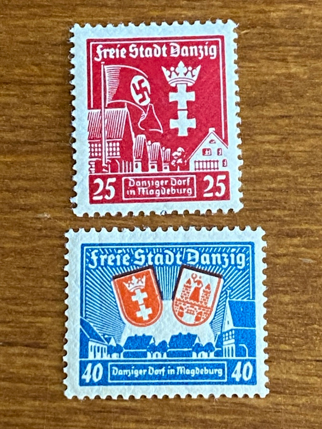SAKSA DANZIG 1937 DANZIGIN RAKENTAMINEN PARI**