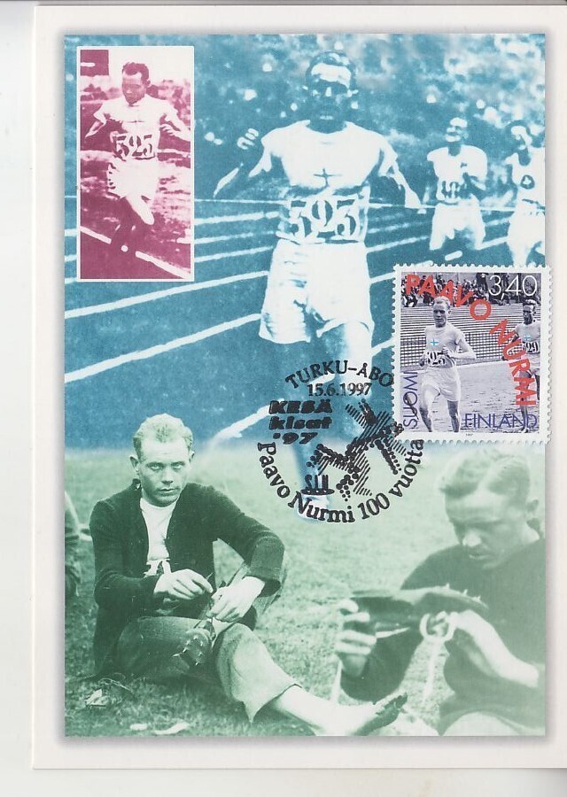 Maksimikortti 1997 Paavo Nurmi