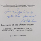 Juha-Pekka Kaukonen : Fractures of the Distal Forearm - A... - pikkukuva 3