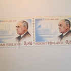 ALVAR AALTO 1898 1976 POSTITUORE POSTIMERKKIPARI - pikkukuva 1