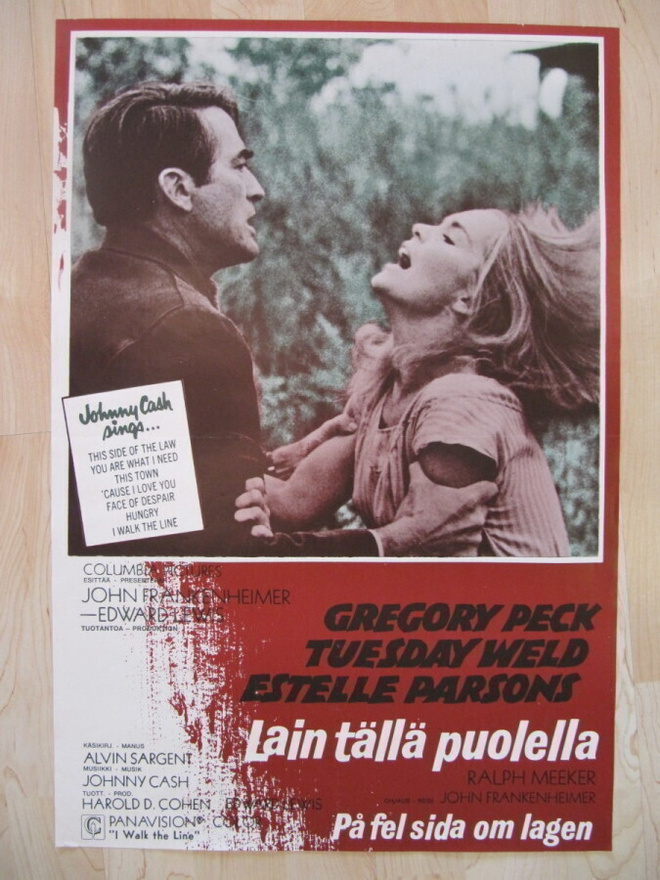 Lain tällä puolella Vanha Elokuvajuliste Gregory Peck