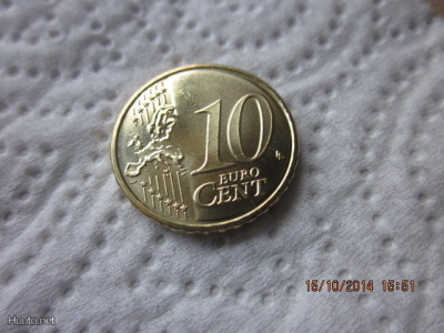 Suomi 10 cent, unc, v. 2008