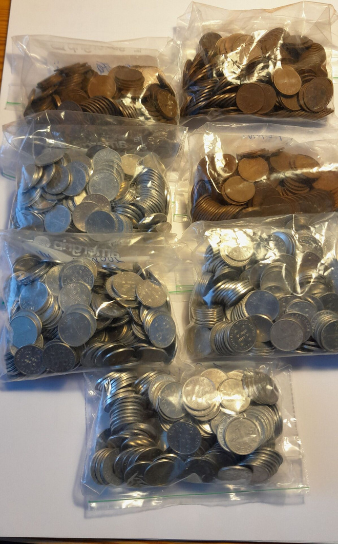 1 penni 1963 - 1979 noin 1240 kpl