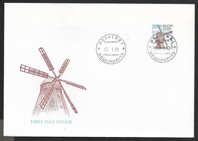 Yleismerkki 1,00mk 1983 FDC (LAPE R917)