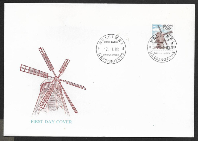 Yleismerkki 1,00mk 1983 FDC (LAPE R917)